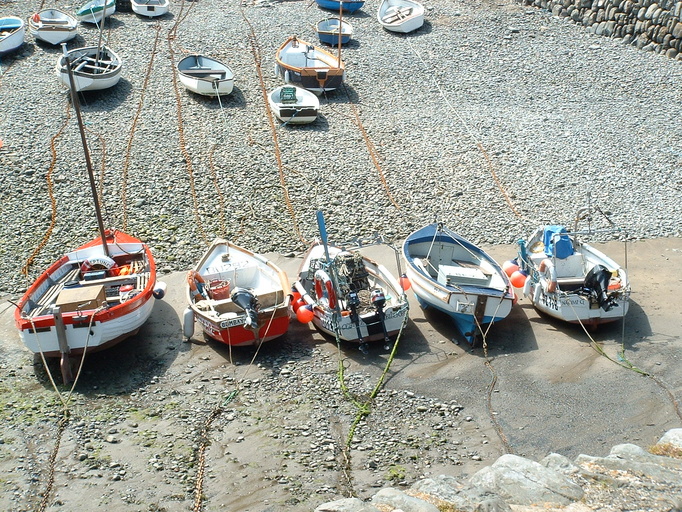 Boats at Clovelly Harbour