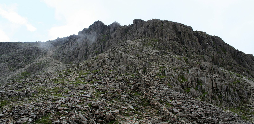 Bristly Ridge from Bwlch Tryfan