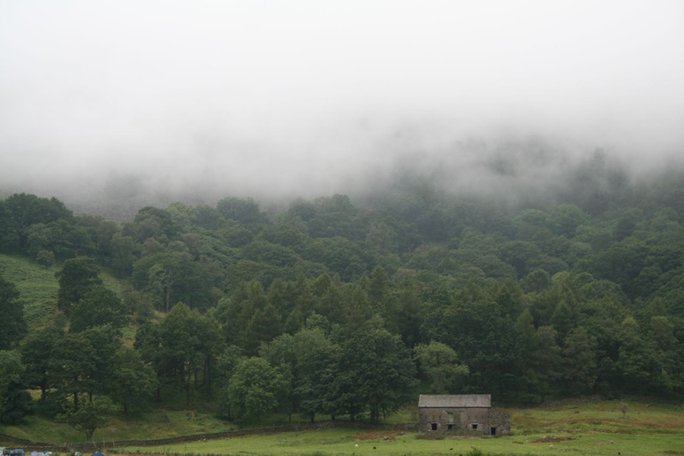 Barn and low cloud
