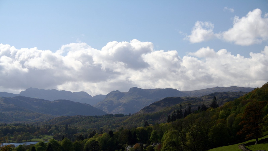 Langdale Pikes from Holbeck Ghyll