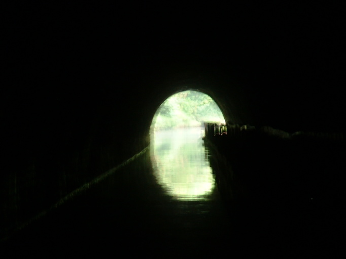 In Chirk tunnel