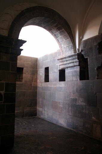 Spanish arch on Inca base, Qorikancha, Cusco