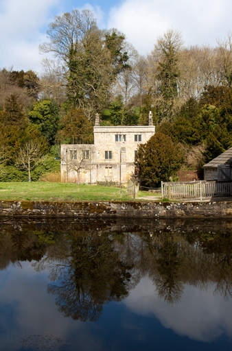 Mill pond reflection