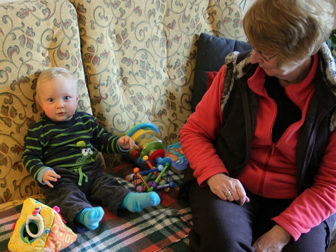 Callum with Grandma Helen
