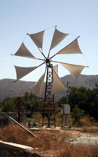 Windmill water pump, Lasithi Plateau