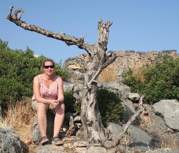 Heidi on Spinalonga Peninsular