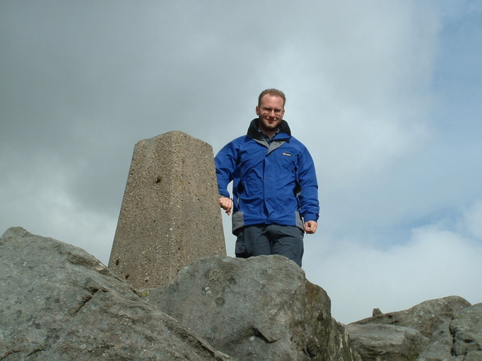 Maurice on Great Whernside summit