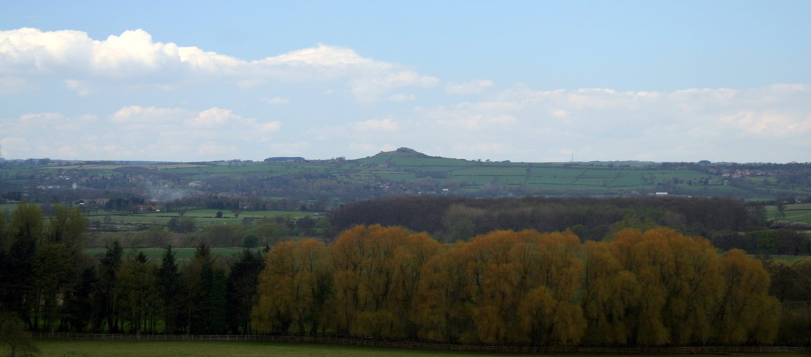 View of Almscliff Crag from north of Harewood House