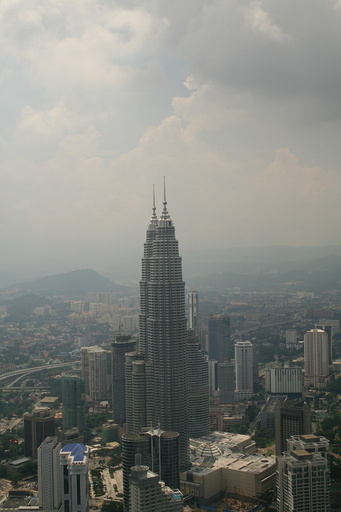 Petronas Towers from top of Menara KL