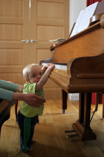 First piano lesson