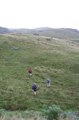 Heading west from Stickle Tarn