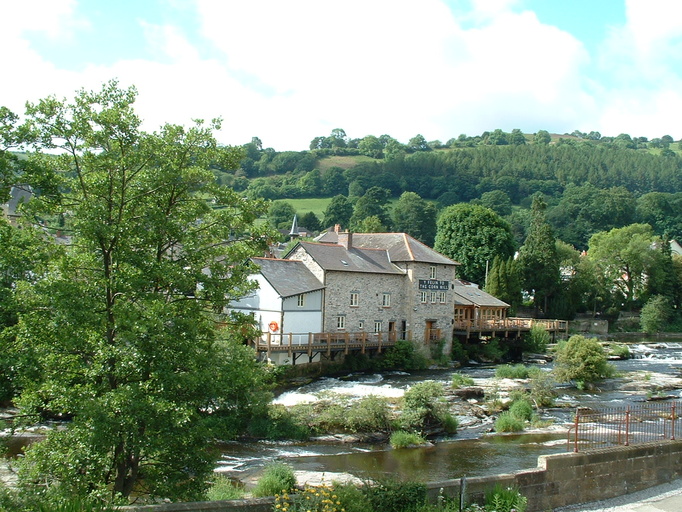 River and corn mill at Llangollen