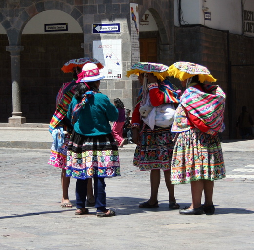 Meeting in the Plaza de Armas, Cusco