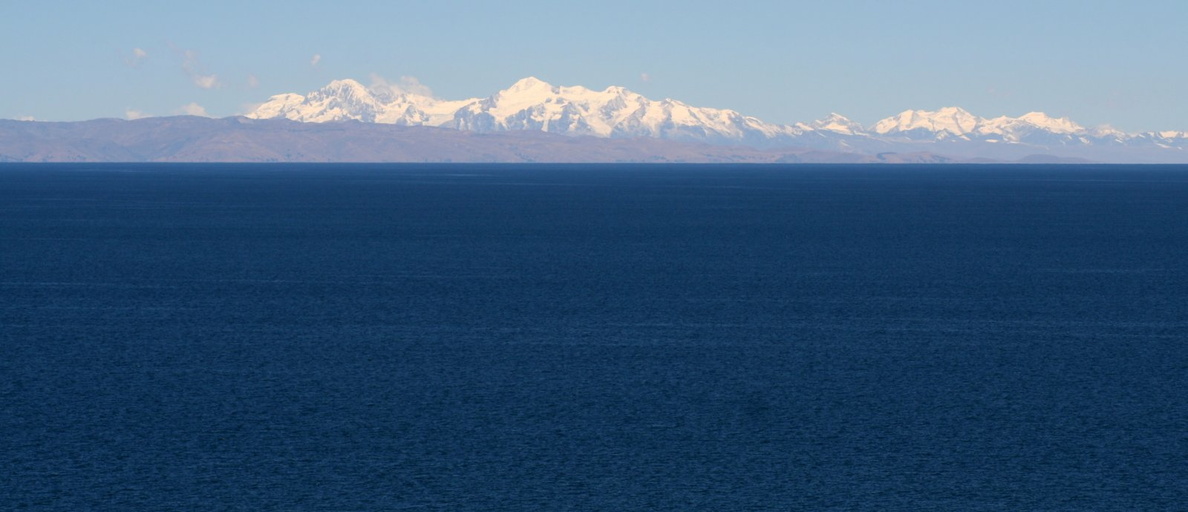 Cordillera Real across Lake Titicaca