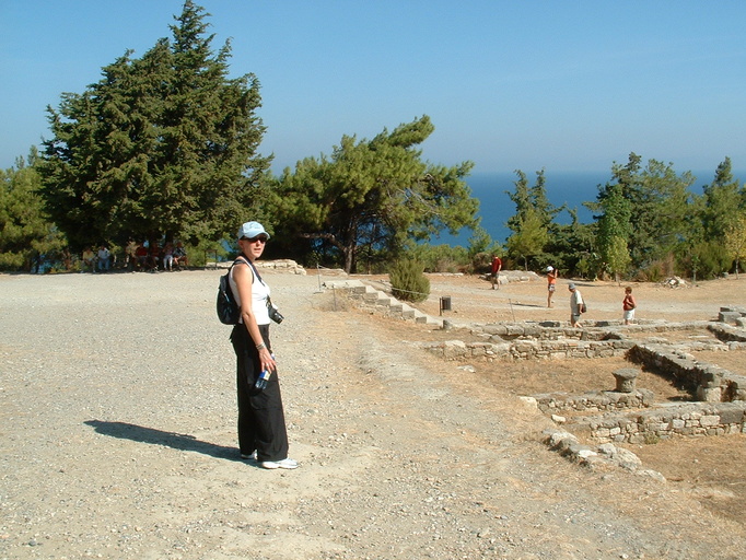 Becky at Ancient Kamiros
