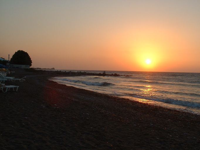 Sunset on Tholos beach